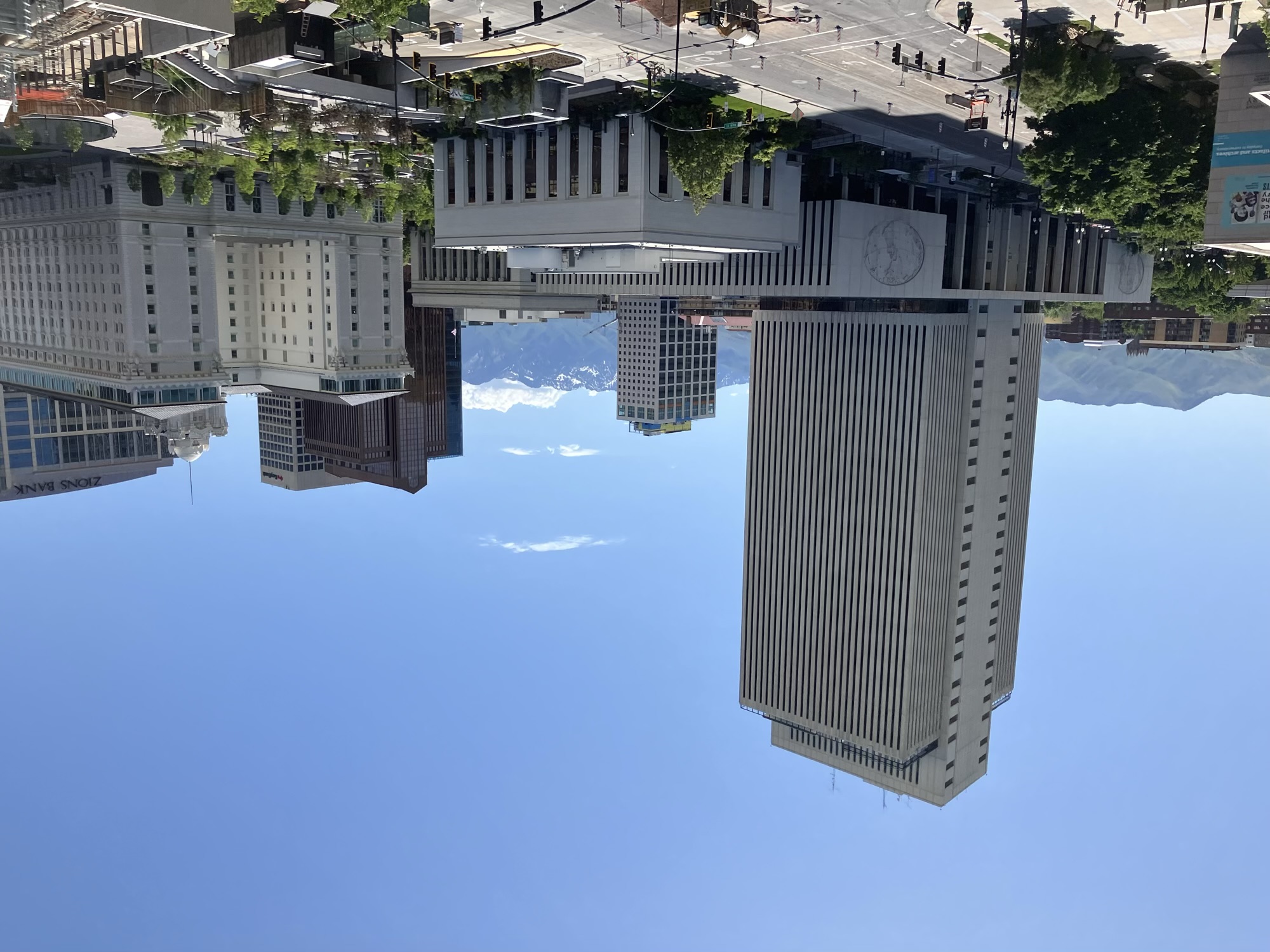 Views from the rooftop gardens of the LDS Conference Center