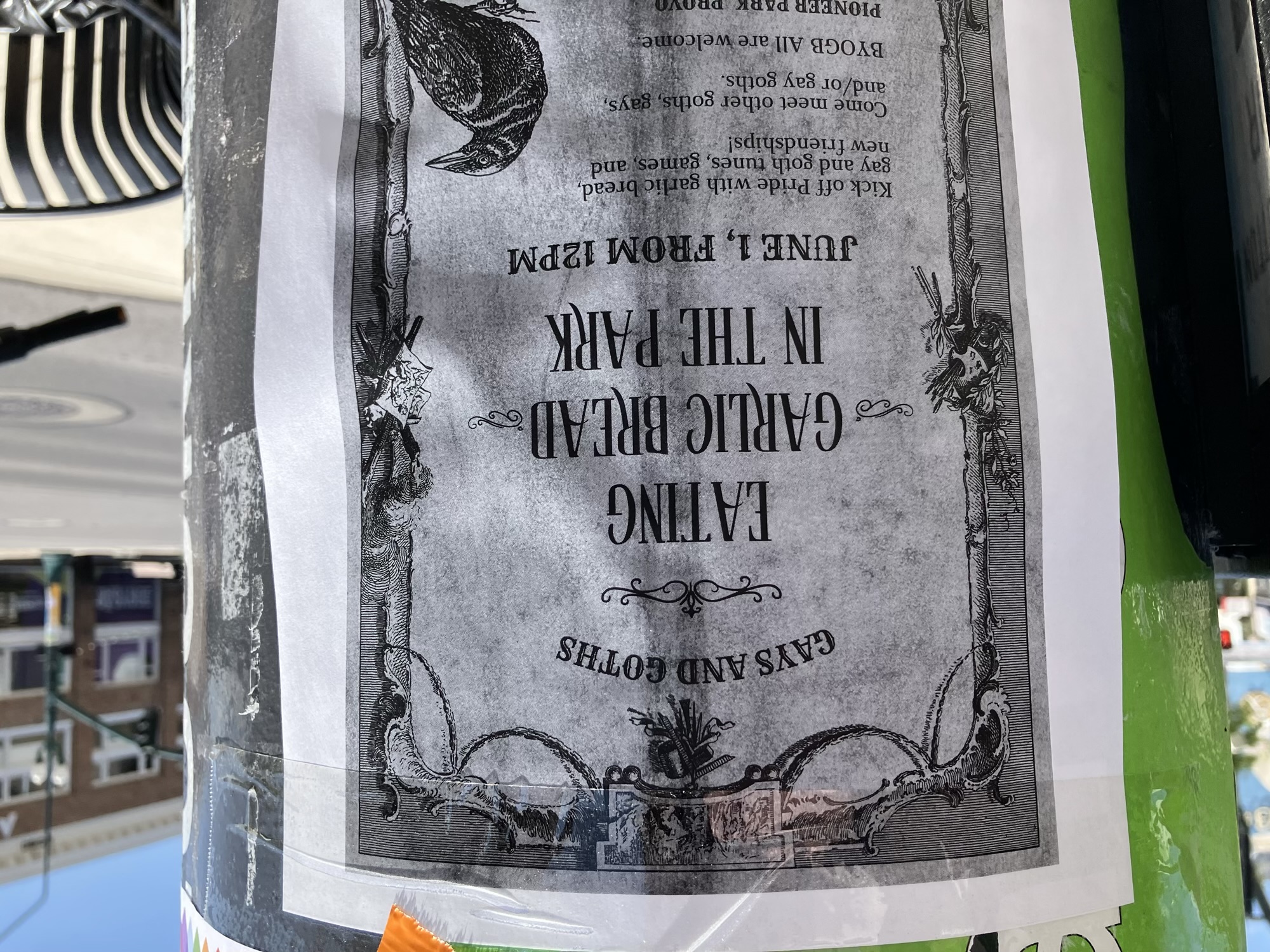 Provo, Utah utility pole sticker