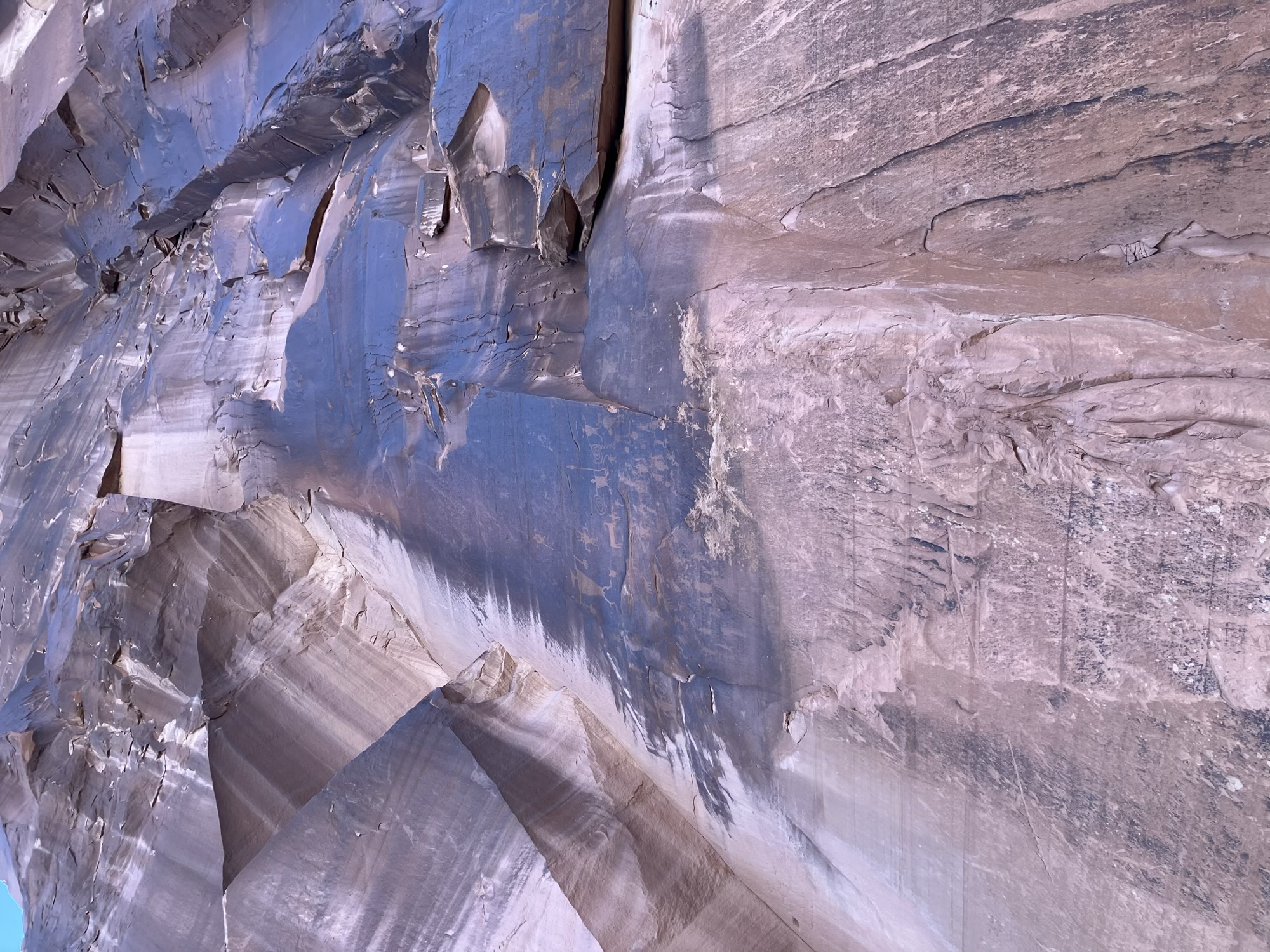 Indigenous Pictographs near Moab, Utah