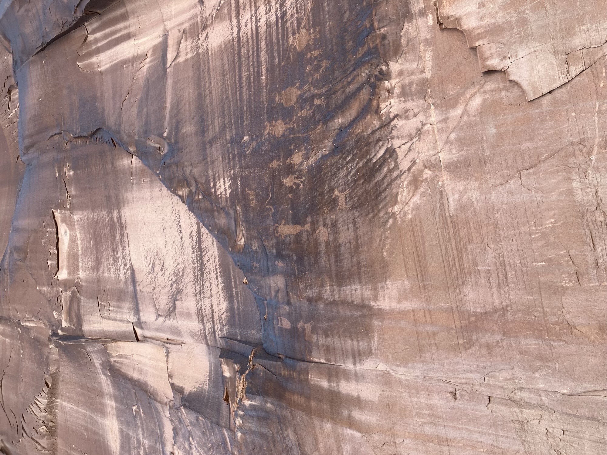 Indigenous Pictographs near Moab, Utah