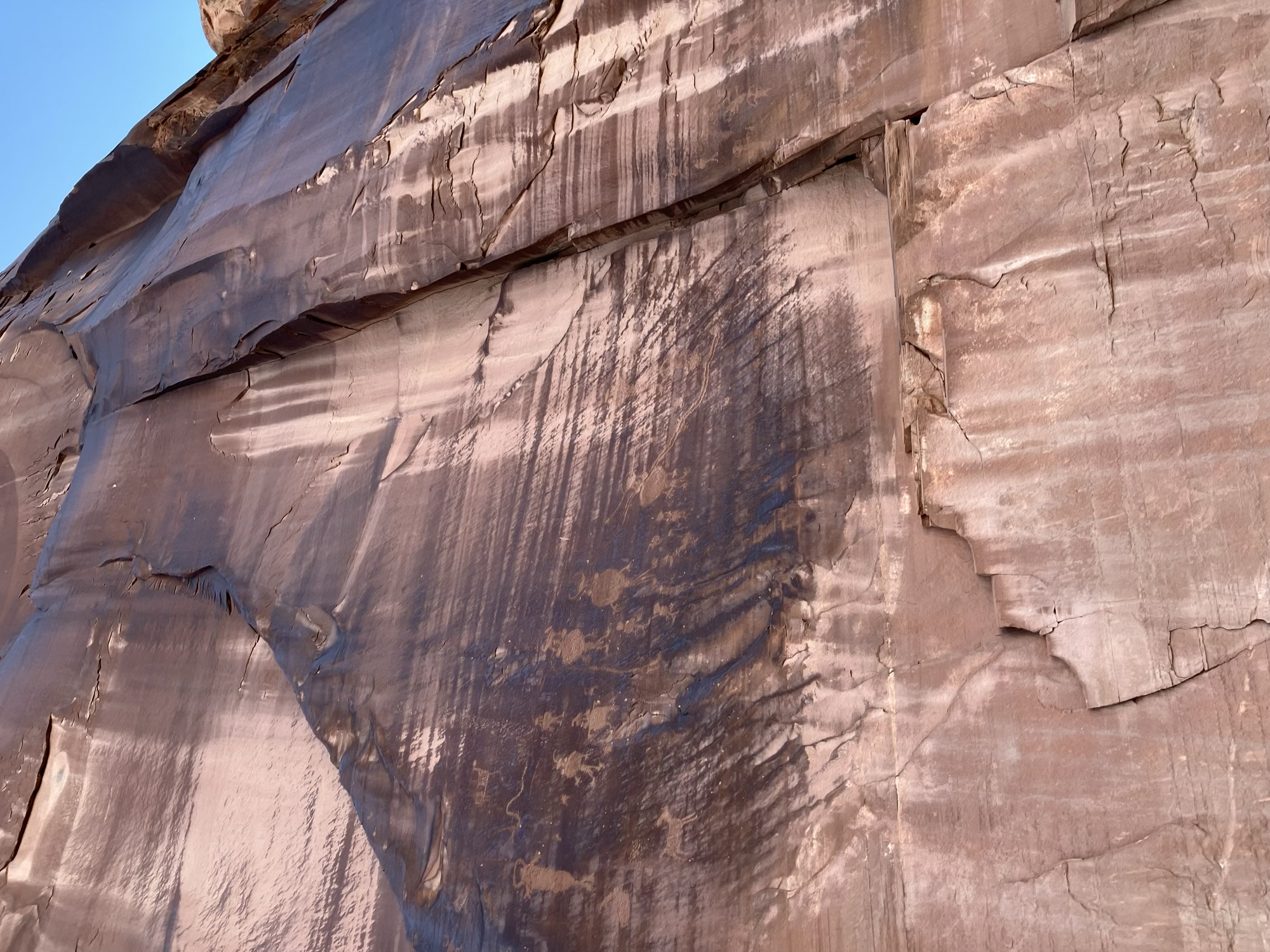 Indigenous Pictographs near Moab, Utah