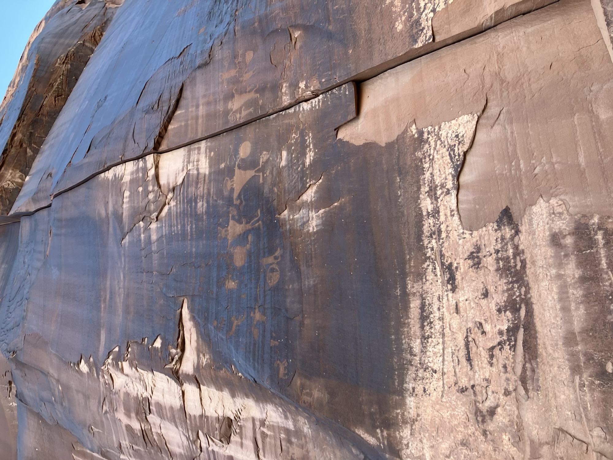 Indigenous Pictographs near Moab, Utah