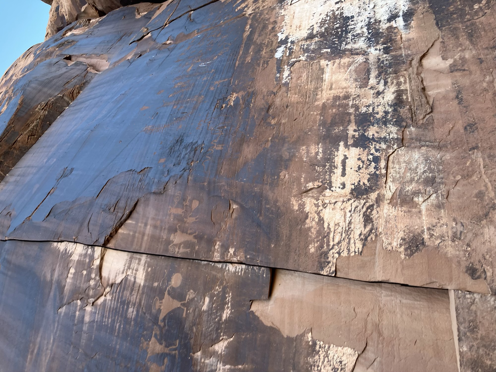 Indigenous Pictographs near Moab, Utah