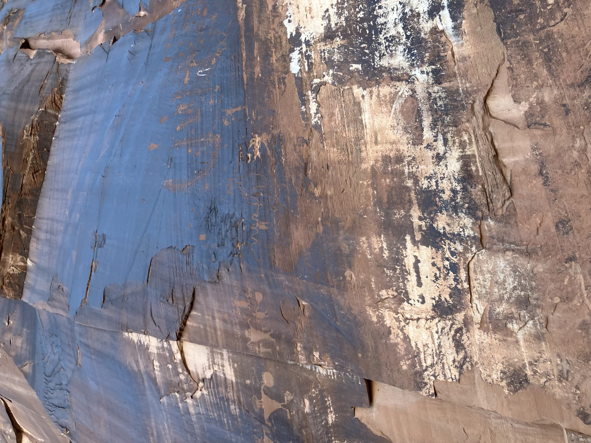 Indigenous Pictographs near Moab, Utah