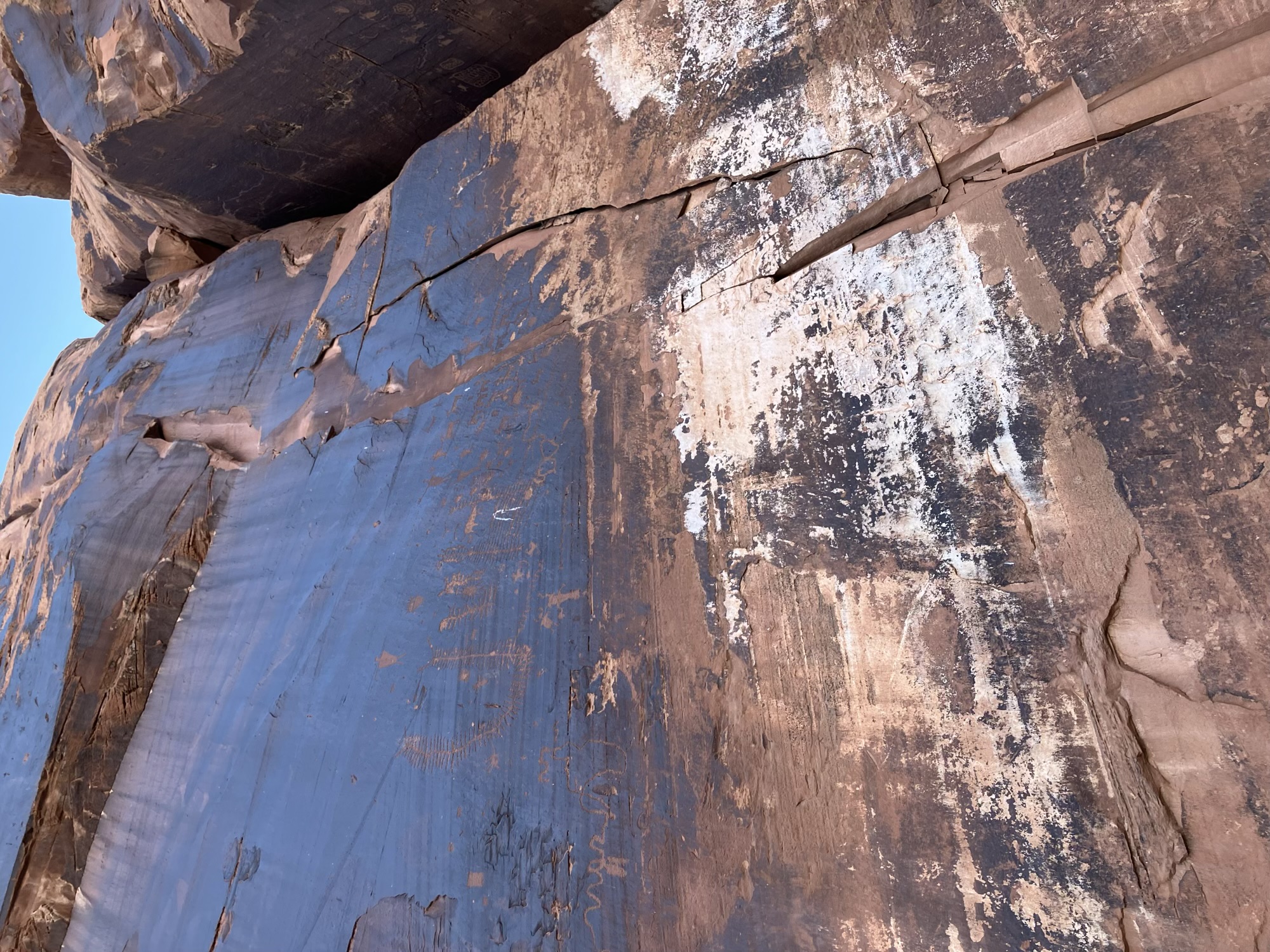 Indigenous Pictographs near Moab, Utah