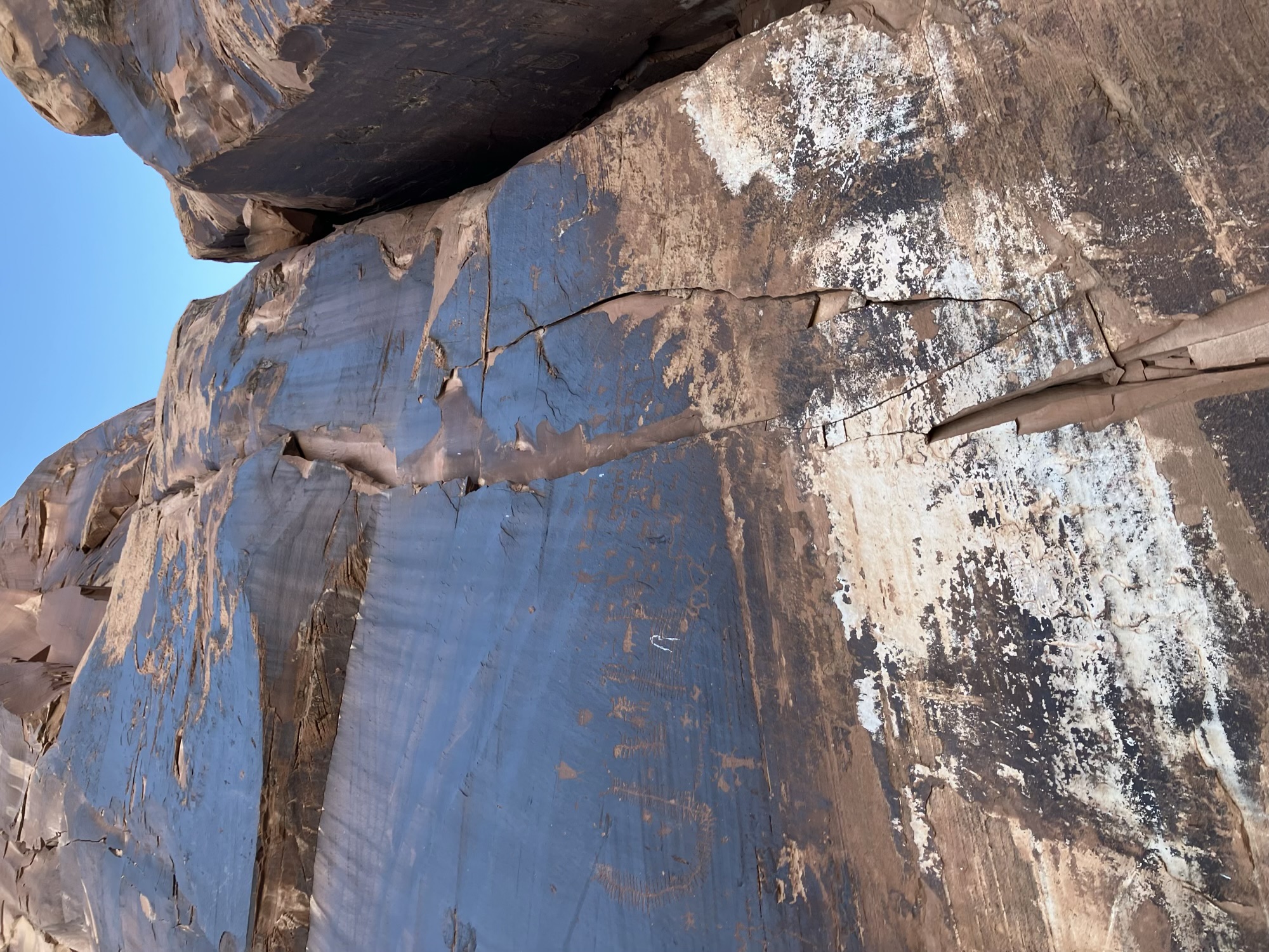 Indigenous Pictographs near Moab, Utah